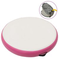 vidaXL Aufblasbare Gymnastikmatte mit Pumpe 100x100x10 cm PVC Rosa