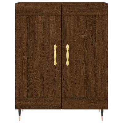 vidaXL Highboard Braun Eichen-Optik 69,5x34x180 cm Holzwerkstoff