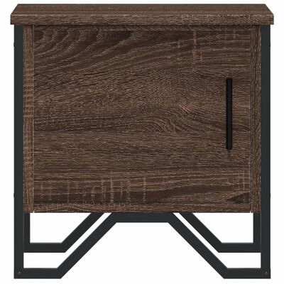 vidaXL Nachttische 2 Stk. Braun Eichen-Optik 40x30x40 cm Holzwerkstoff