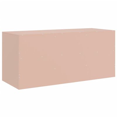 vidaXL TV-Schrank Rosa 99x39x44 cm Stahl