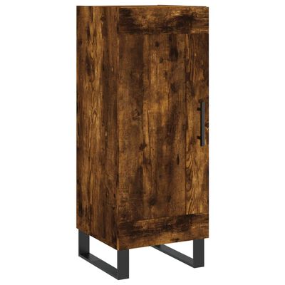 vidaXL Sideboard Räuchereiche 34,5x34x90 cm Holzwerkstoff