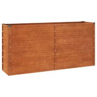 vidaXL Hochbeet Rostig 160x40x77 cm Cortenstahl