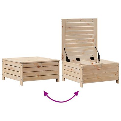 vidaXL 8-tlg. Garten-Lounge-Set mit Kissen Massivholz Kiefer