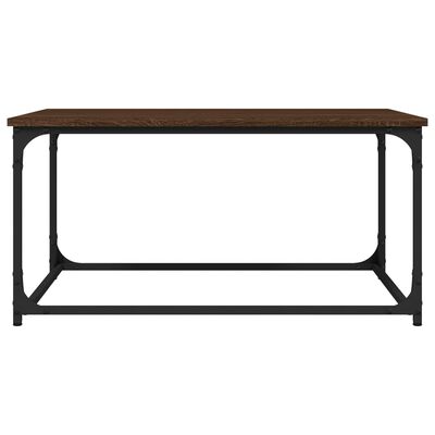 vidaXL Couchtisch Braun Eichen-Optik 80x50x40 cm Holzwerkstoff Eisen