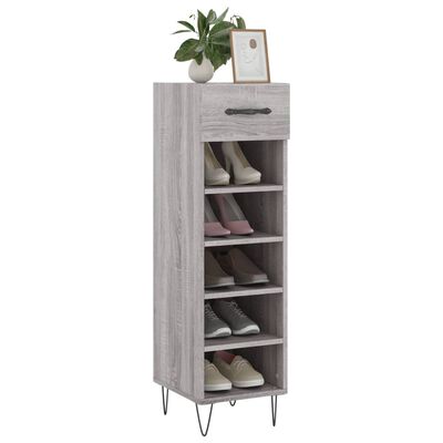 vidaXL Schuhschrank Grau Sonoma 30x35x105 cm Holzwerkstoff