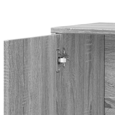 vidaXL Sideboard Grau Sonoma-Eiche 60x31x70 cm Holzwerkstoff