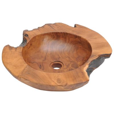 vidaXL Becken Teak Massiv 45 cm