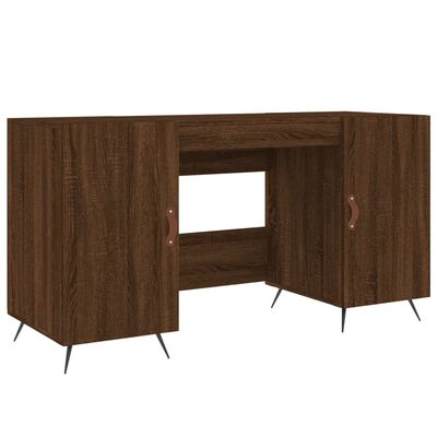 vidaXL Schreibtisch Braun Eichen-Optik 140x50x75 cm Holzwerkstoff