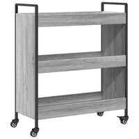 vidaXL Küchenwagen Grau Sonoma 70x30x82 cm Holzwerkstoff