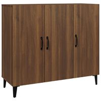 vidaXL Sideboard Braun Eichen-Optik 90x34x80 cm Holzwerkstoff