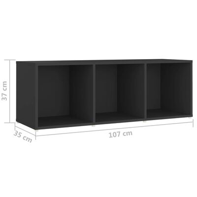 vidaXL 3-tlg. TV-Schrank-Set Grau Holzwerkstoff