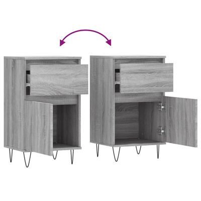 vidaXL Sideboard Grau Sonoma 40x35x70 cm Holzwerkstoff