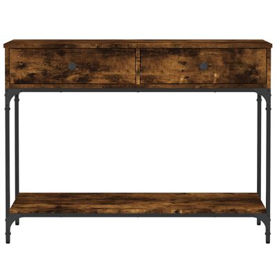 vidaXL Konsolentisch Räuchereiche 100x34,5x75 cm Holzwerkstoff