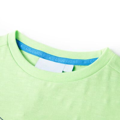 Kinder-T-Shirt Neongrün 140