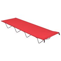 vidaXL Campingliege 180x60x19 cm Oxford-Gewebe und Stahl Rot