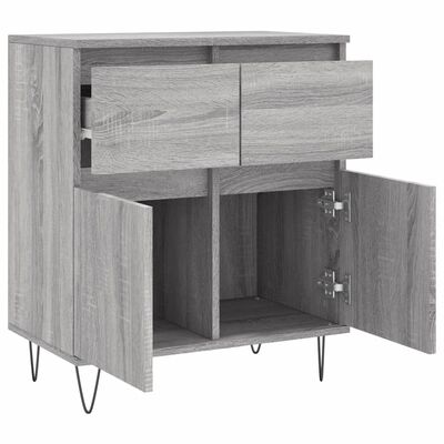 vidaXL Sideboard Grau Sonoma 60x35x70 cm Holzwerkstoff