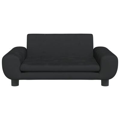 vidaXL Kindersofa Schwarz 70x45x33 cm Samt