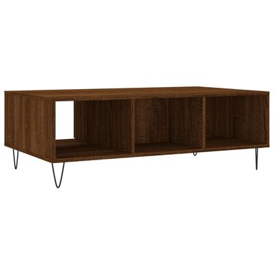 vidaXL Couchtisch Braun Eichen-Optik 104x60x35 cm Holzwerkstoff