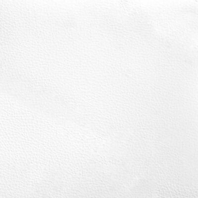 vidaXL Bettgestell mit Kopfteil Schwarz und Weiß 100x200 cm Kunstleder