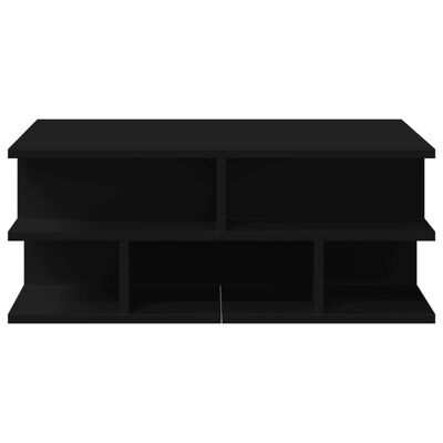 vidaXL Couchtisch Schwarz 70x70x29 cm Holzwerkstoff