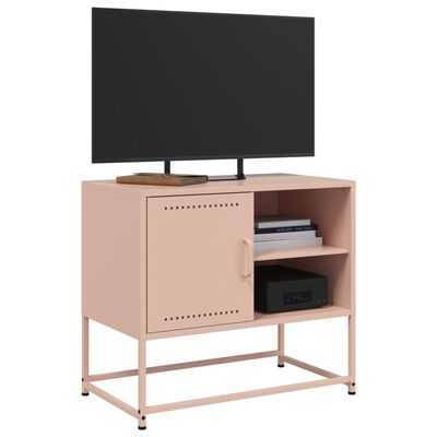 vidaXL TV-Schrank Rosa 68x39x60,5 cm Stahl