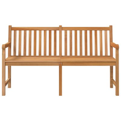 vidaXL Gartenbank 150 cm Massivholz Teak