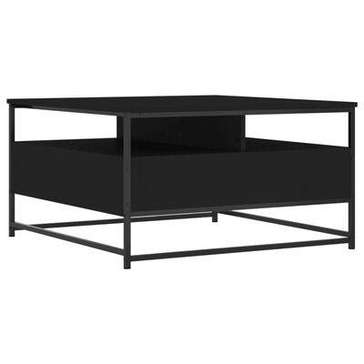 vidaXL Couchtisch Schwarz 80x80x45 cm Holzwerkstoff