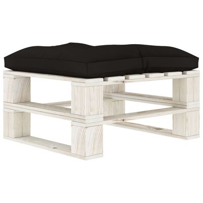 vidaXL 8-tlg. Garten-Lounge-Set Paletten mit Kissen in Schwarz Holz