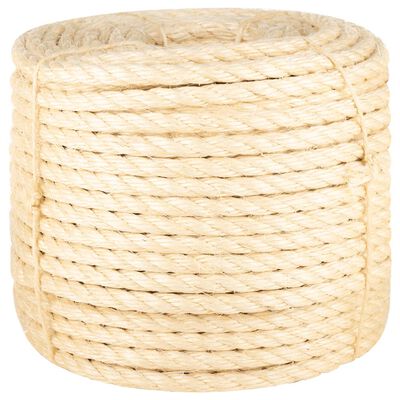 vidaXL Seil 100% Sisal 14 mm 25 m