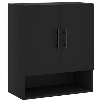 vidaXL Wandschrank Schwarz 60x31x70 cm Holzwerkstoff