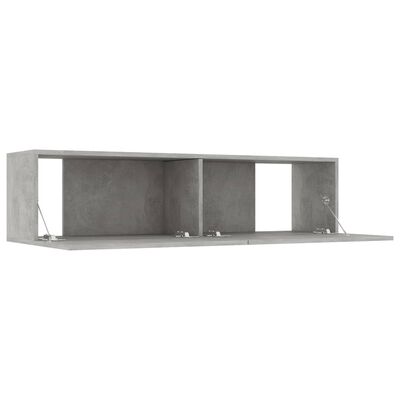 vidaXL TV-Schrank Betongrau 120x30x30 cm Holzwerkstoff