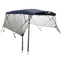 vidaXL 3-Bow Bimini-Top mit Mesh-Seitenteilen 183x(137-152)x137 cm