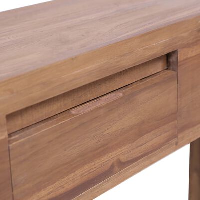 vidaXL Konsolentisch 145×30×80 cm Teak Massivholz