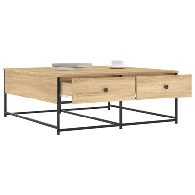 vidaXL Couchtisch Sonoma-Eiche 100x99x40 cm Holzwerkstoff