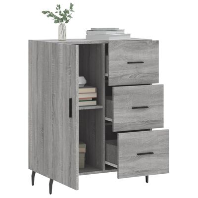 vidaXL Sideboard Grau Sonoma 69,5x34x90 cm Holzwerkstoff