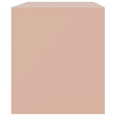 vidaXL TV-Schrank Rosa 67x39x44 cm Stahl