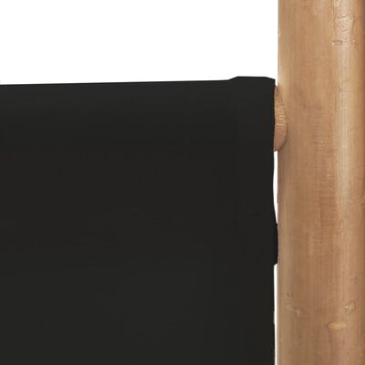 vidaXL 6-tlg. Paravent Faltbar 240 cm Bambus und Canvas
