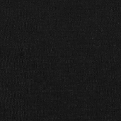 vidaXL Kopfteil mit Ohren Schwarz 163x23x118/128 cm Stoff