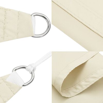 vidaXL Sonnensegel Oxford-Gewebe Rechteckig 4x7 m Creme