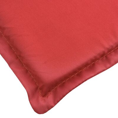 vidaXL Sonnenliegen-Auflage Rot 180x60x3 cm Oxford-Gewebe