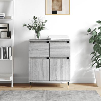 vidaXL Sideboard Grau Sonoma 60x35x70 cm Holzwerkstoff