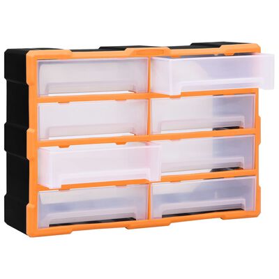 vidaXL Multi-Schubladen-Organizer 8 große Schubladen 52x16x37 cm