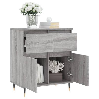 vidaXL Sideboard Grau Sonoma 60x35x70 cm Holzwerkstoff