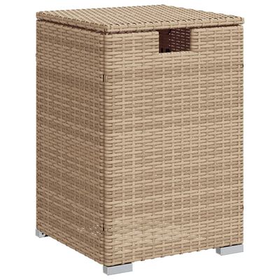 vidaXL Propan-Tank-Verstecktisch Beige 40x40x60 cm Poly Rattan