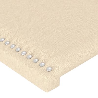 vidaXL Kopfteil mit Ohren Creme 183x23x78/88 cm Stoff