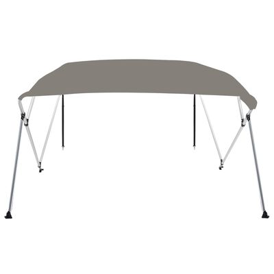 vidaXL 4-Bow Bimini-Top Grau 243x180x137 cm