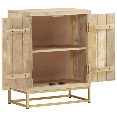 vidaXL Sideboard mit 2 Türen 55x30x70 cm Massivholz Mango