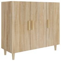 vidaXL Sideboard Sonoma-Eiche 90x34x80 cm Holzwerkstoff