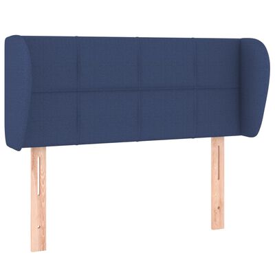 vidaXL Kopfteil mit Ohren Blau 83x23x78/88 cm Stoff