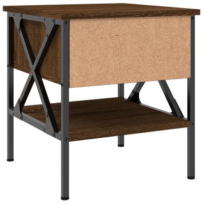 vidaXL Nachttisch Braun Eichen-Optik 40x42x45 cm Holzwerkstoff